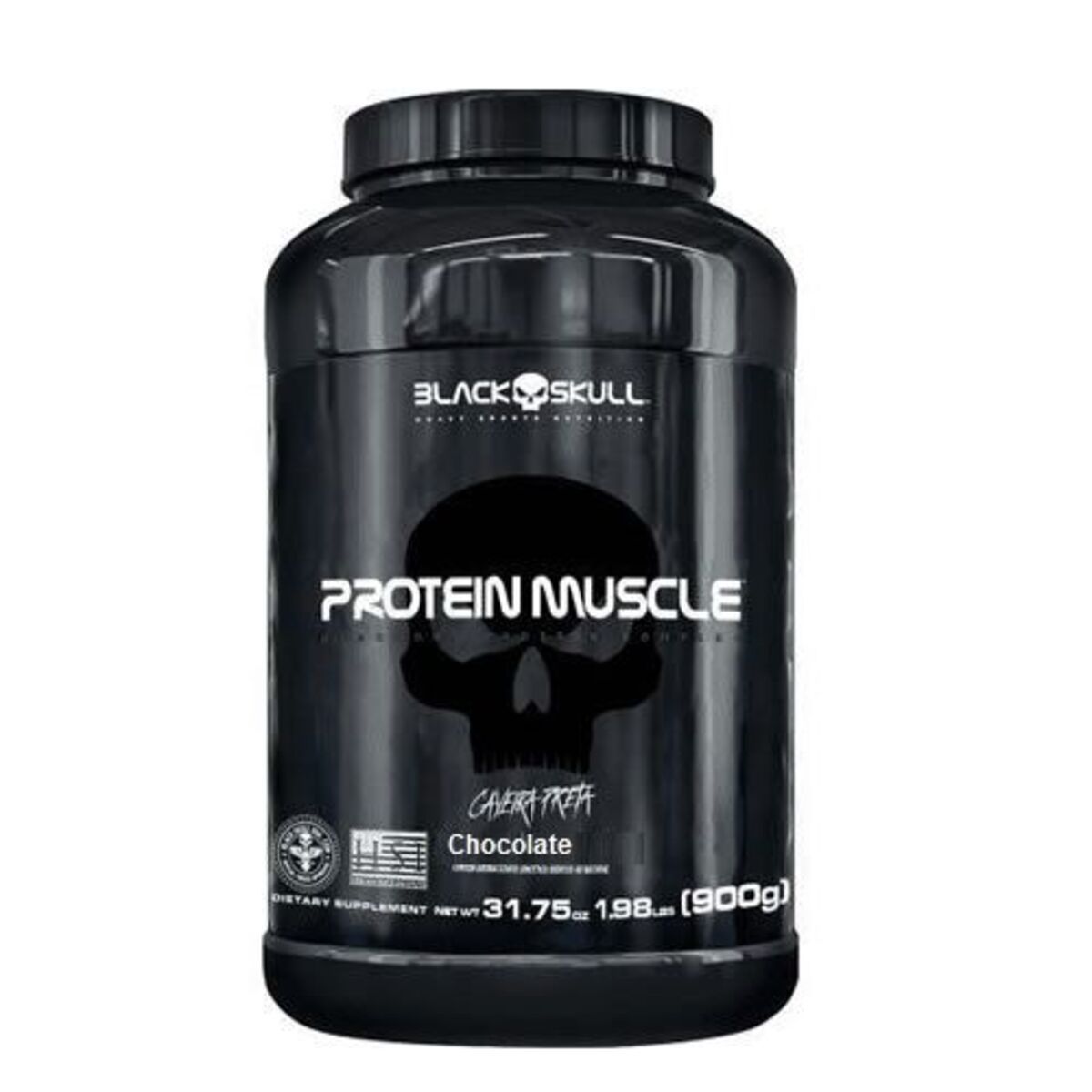 Protein Muscle - 900g Chocolate - Black Skull	