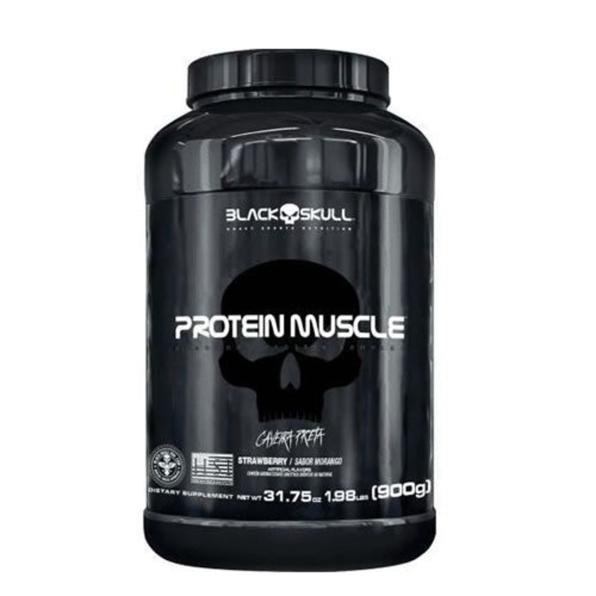 Protein Muscle - 900g Morango - Black Skull	*** Data Venc. 30/01/2023