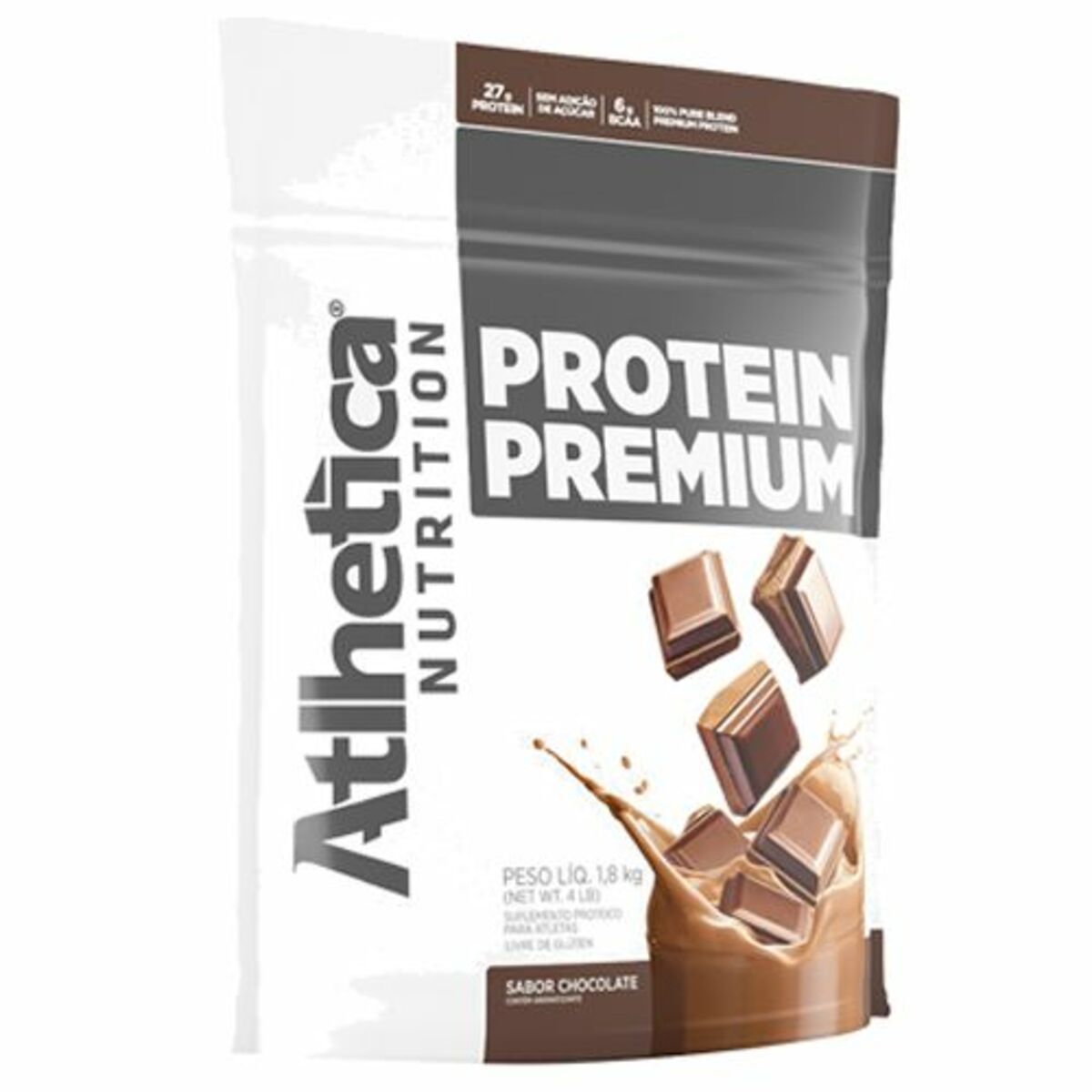 Protein Premium - 1800g Refil Chocolate - Atlhetica Nutrition
