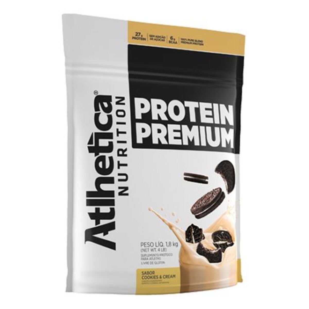 Protein Premium - 1800g Refil Cookies & Cream - Atlhetica Nutrition