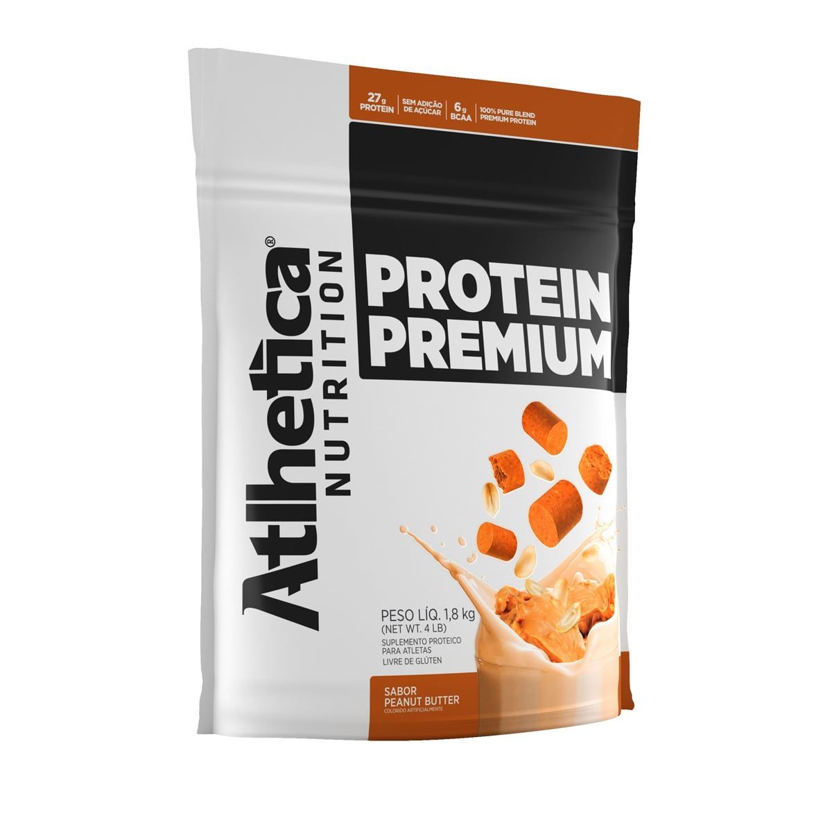 Protein Premium - 1800g Refil Peanut Butter - Atlhetica Nutrition