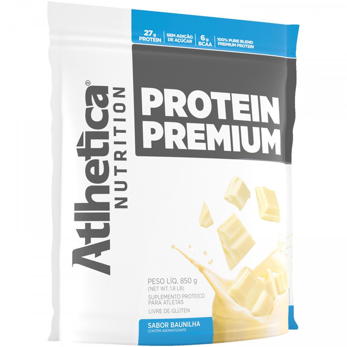 Protein Premium - 850g Refil Baunilha - Atlhetica Nutrition