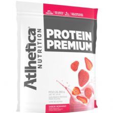 Protein Premium - 850g Refil Morango - Atlhetica Nutrition