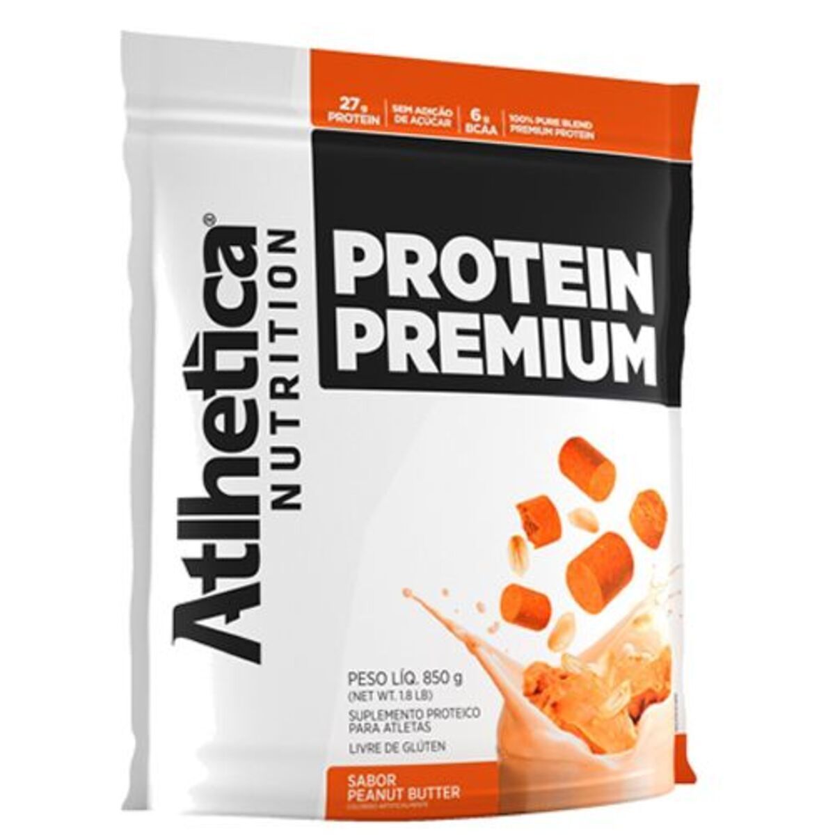 Protein Premium - 850g Refil Peanut Butter - Atlhetica Nutrition*** Data Venc. 19/02/2022