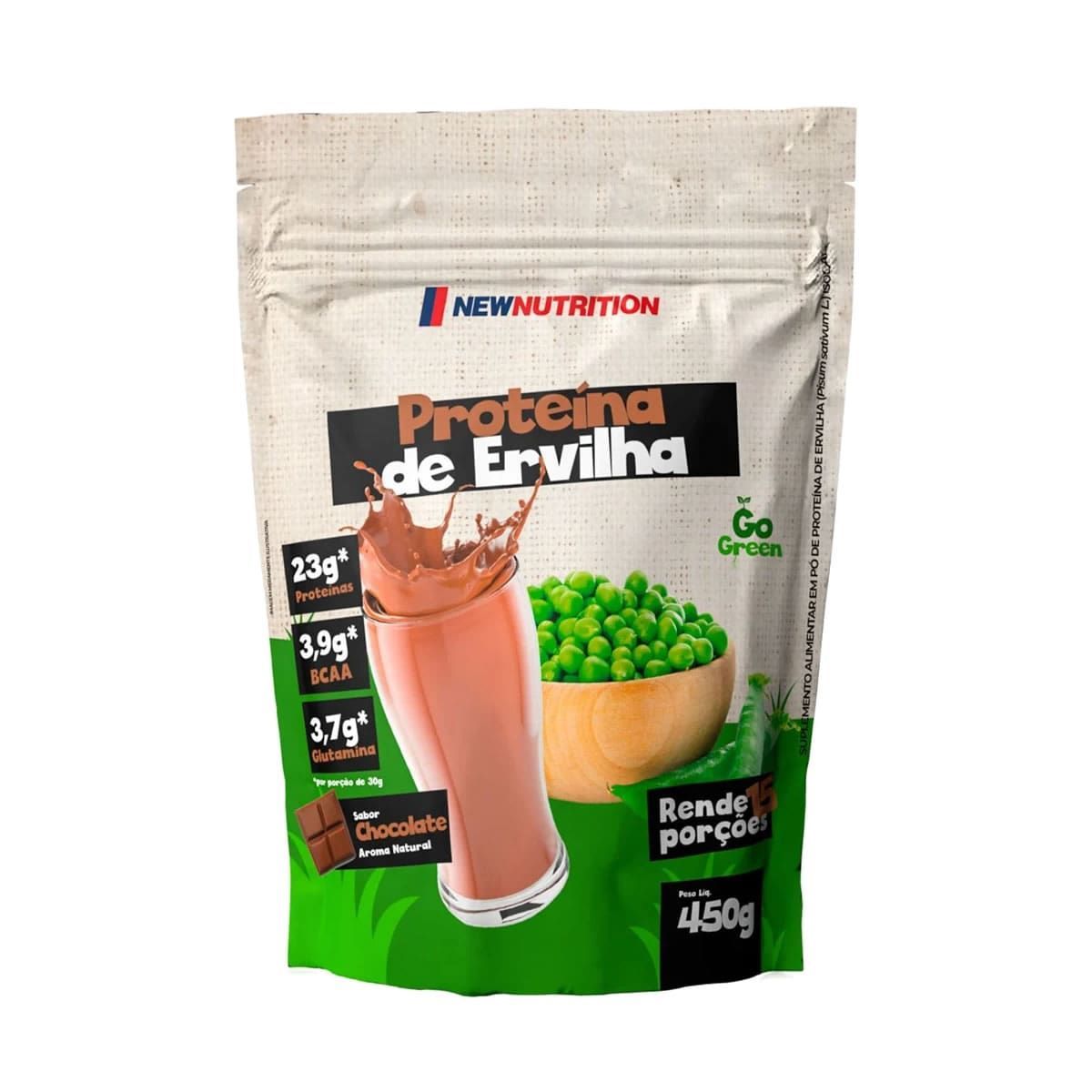 Proteina da Ervilha - 450g Refil Chocolate - NewNutrition