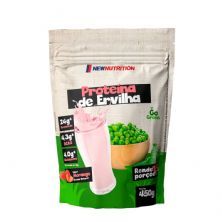 Proteina da Ervilha - 450g Refil Morango - NewNutrition*** EMBALAGEM AVARIADA Data Venc. 30/07/2024