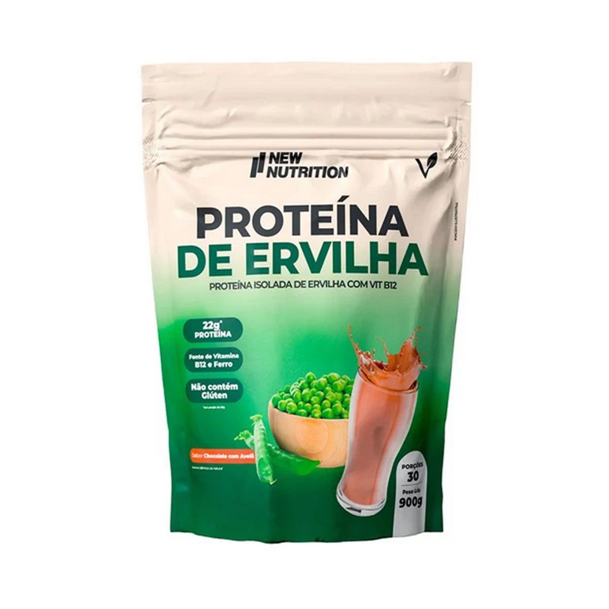Proteina da Ervilha - Refil 900g Chocolate Com Avel� - NewNutrition