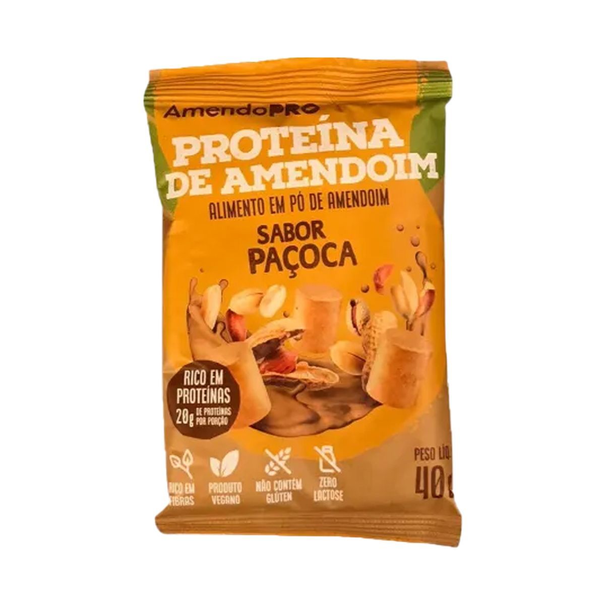 Proteina de Amendoim - 1 Unidade 40g Pa�oca - AmendoPr�