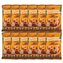 Proteina de Amendoim - 12 Unidades 40g Cappuccino - AmendoPro