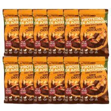 Proteina de Amendoim - 12 Unidades 40g Chocolate - AmendoPro*** Data Venc. 08/07/2026