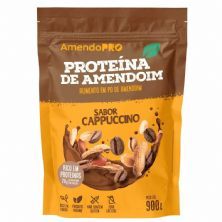 Proteina de Amendoim - 900g Refil Cappuccino - AmendoPro