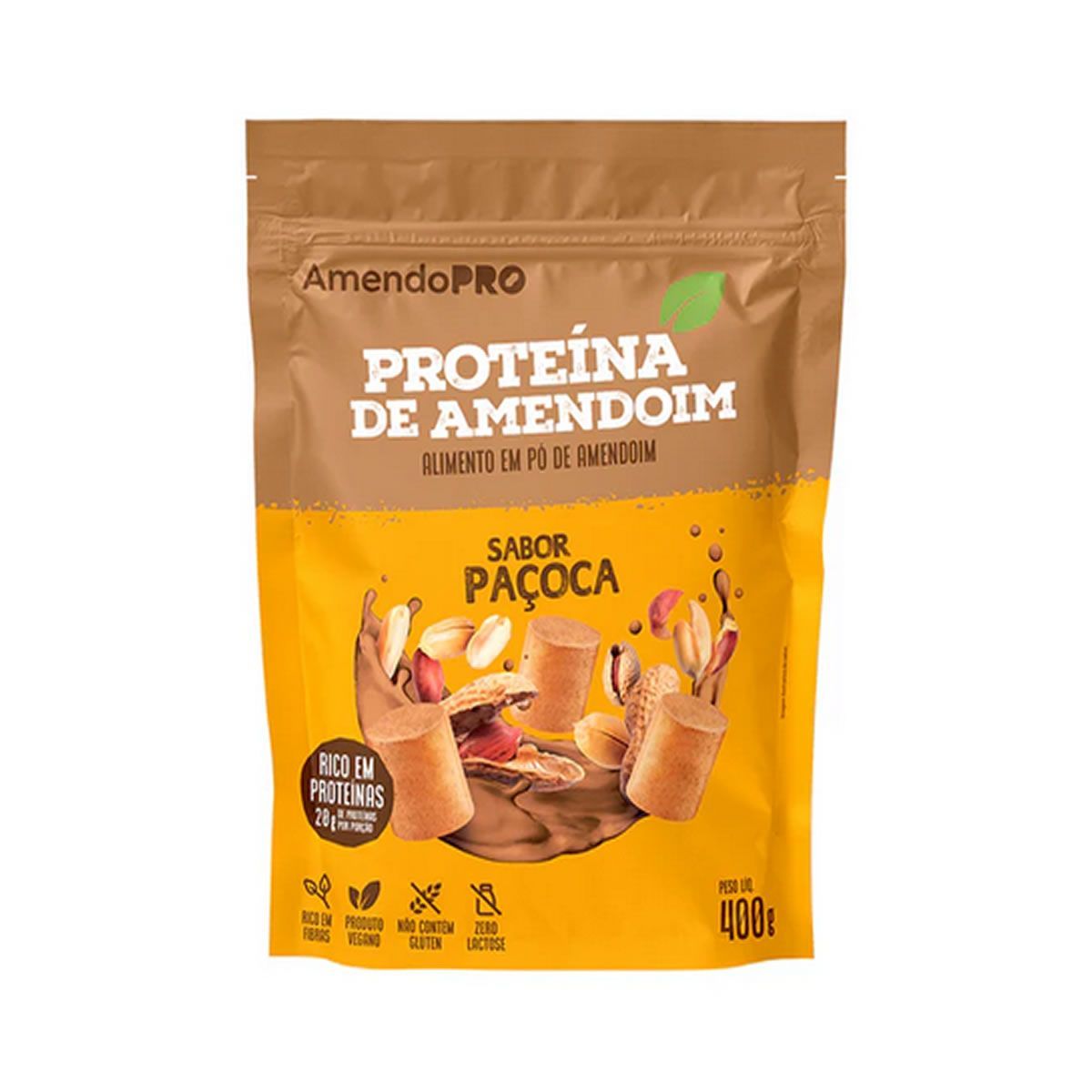 Proteina de Amendoim - Refil 400g Pa�oca - AmendoPro