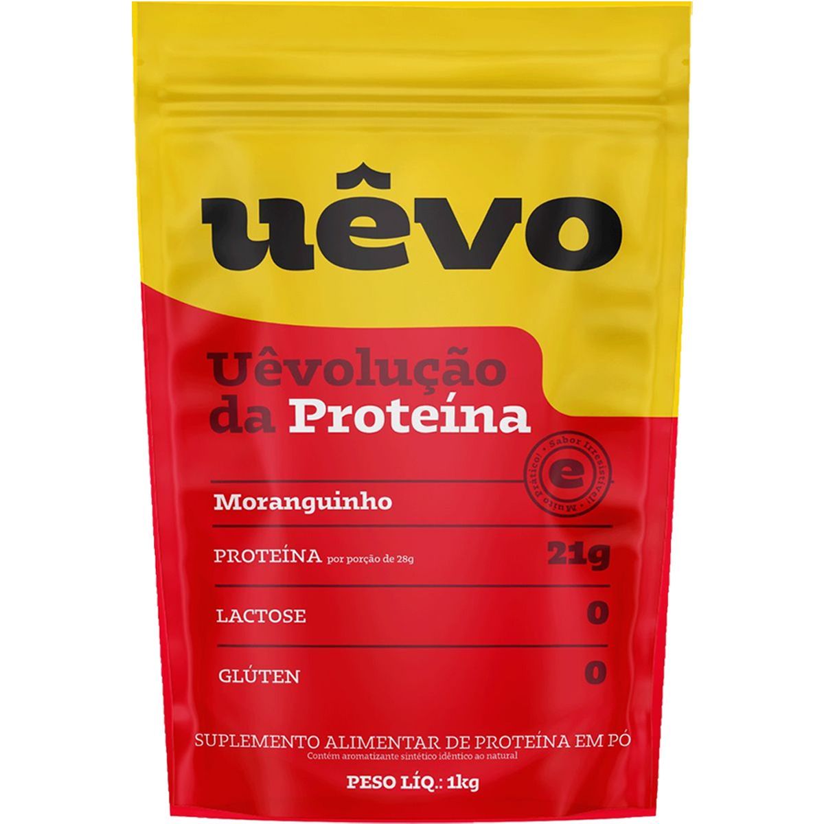 Proteina de Ovo em P� - 1000g Refil Morango - U�vo