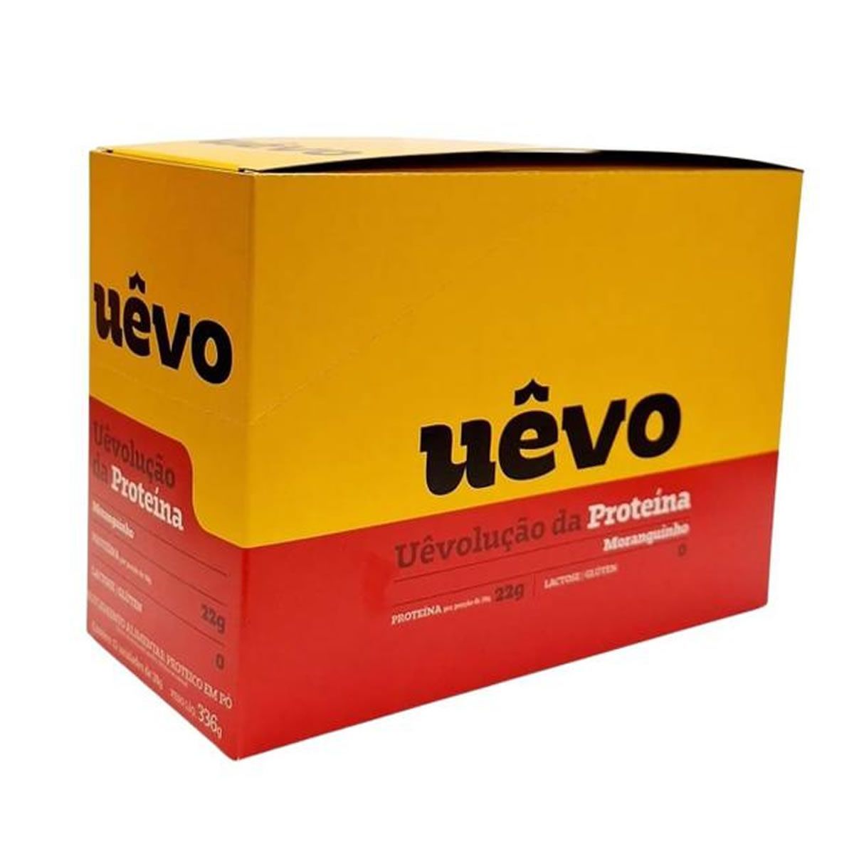 Proteina em P� - 12 Sach�s 28g Morango - U�vo