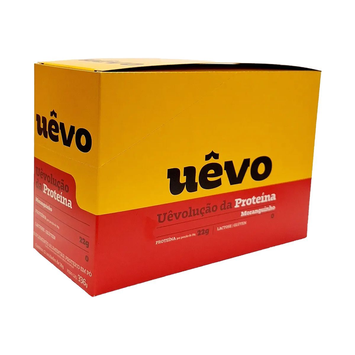 Proteina em P� - 12 Unidades 28g Morango - U�vo