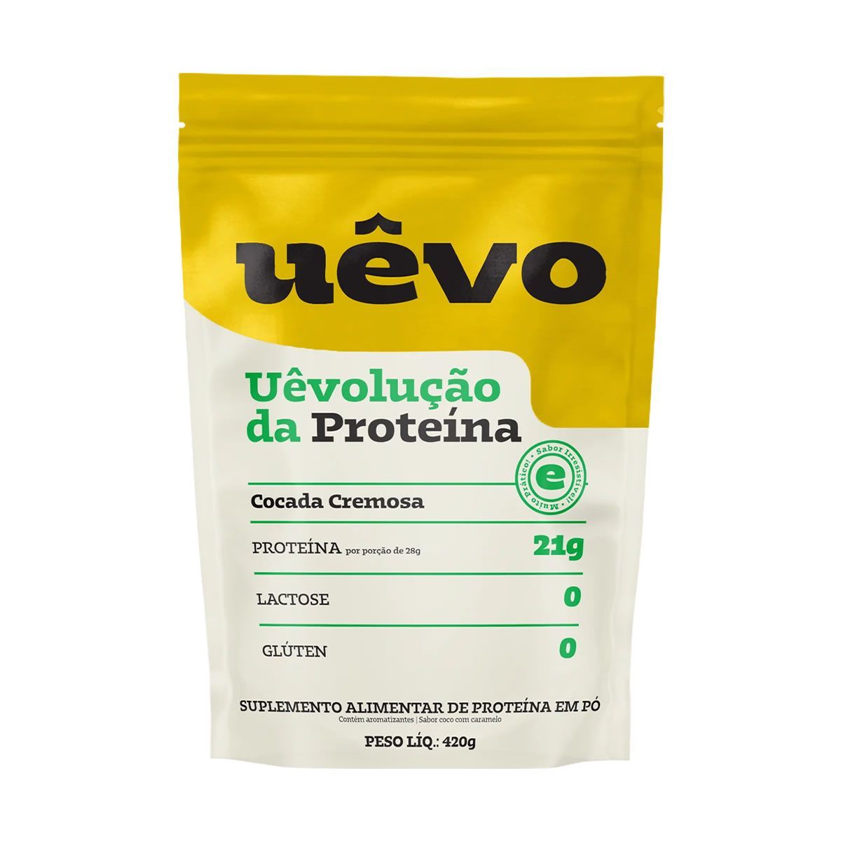 Prote�na em P� - Refil 420g Cocada Cremosa - U�vo