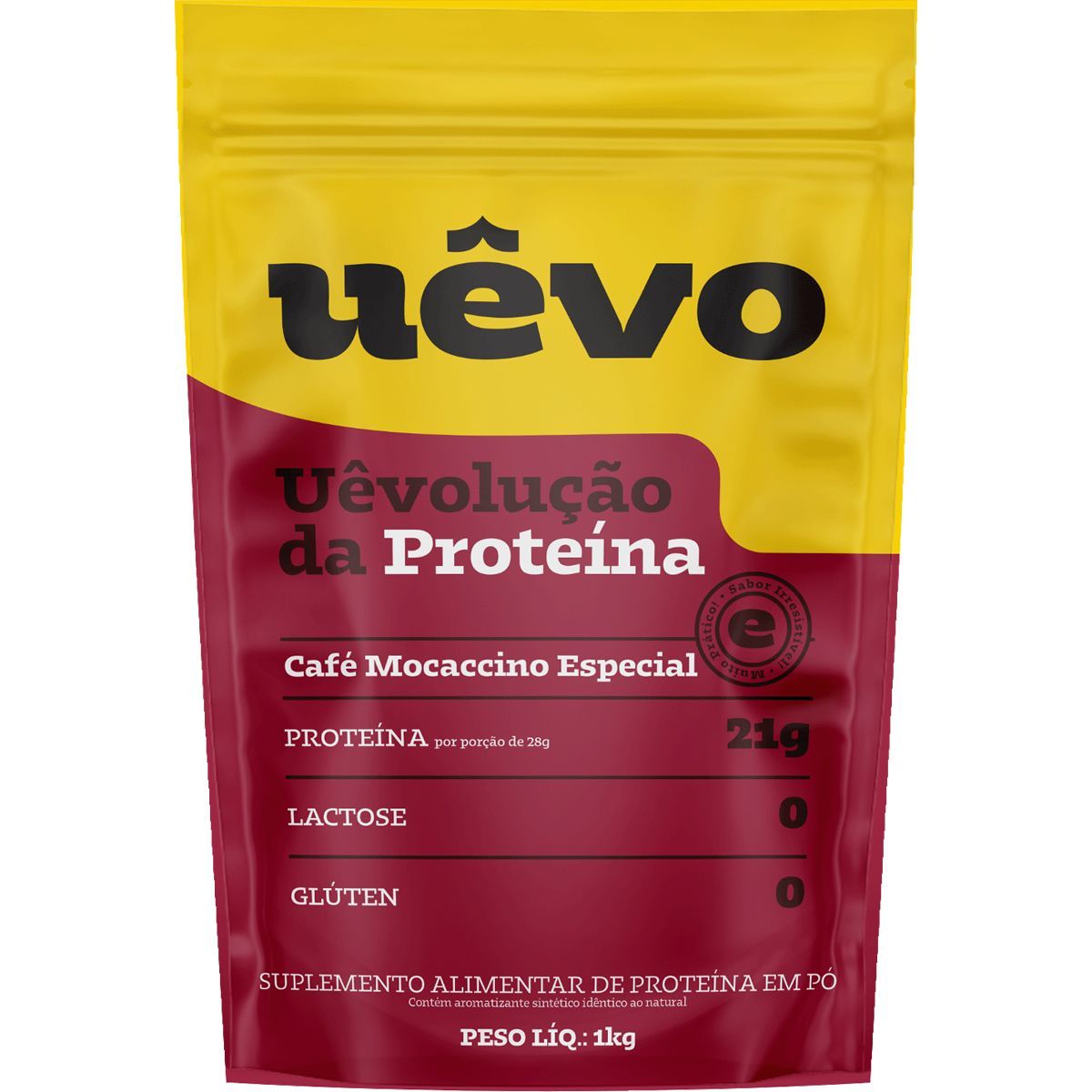 Proteina de Ovo em P� - 1000g Refil Caf� Mocaccino - U�vo