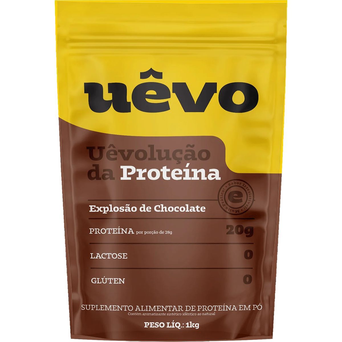 Proteina de Ovo em P� - 1000g Refil Chocolate - U�vo