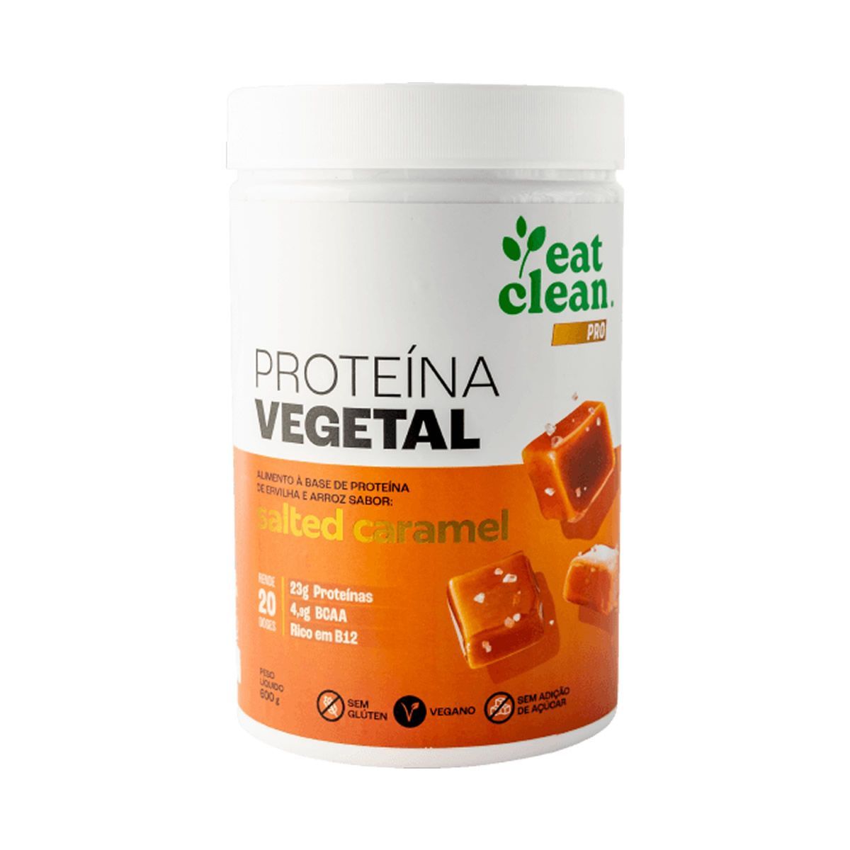 Prote�na Vegetal - 600g Salted Caramel - Eat Clean