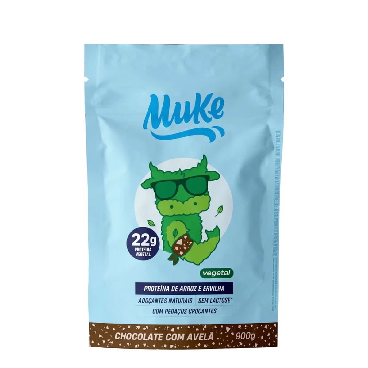 Prote�na Vegetal Muke - 900g Refil Chocolate com Avel� - Mais Mu