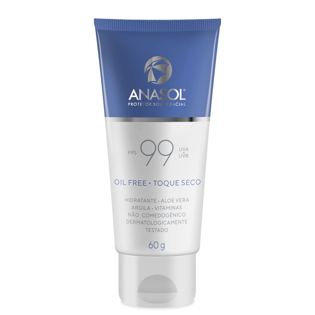 Protetor Solar Facial Toque Seco - 60g FPS 99 - Anasol*** Data Venc. 28/02/2024