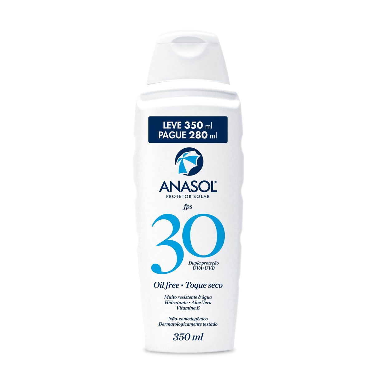 Protetor Solar Lo��o Corporal Toque Seco - 350 ml FPS 30 - Anasol