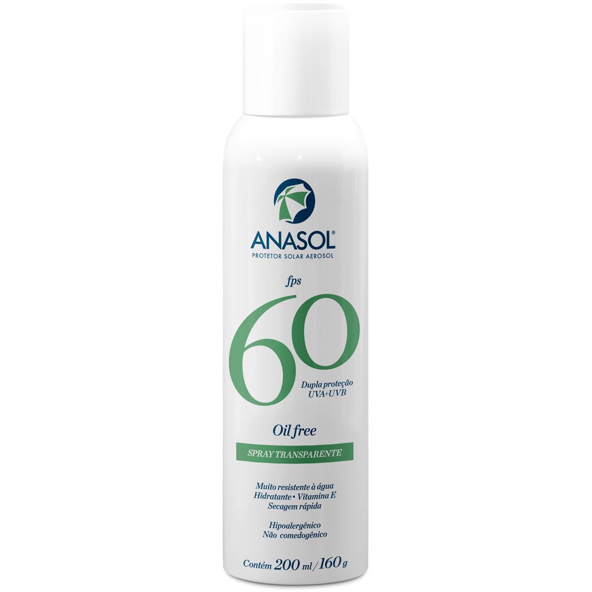 Protetor Solar Aerosol Transparente - 200ml FPS 60 - Anasol