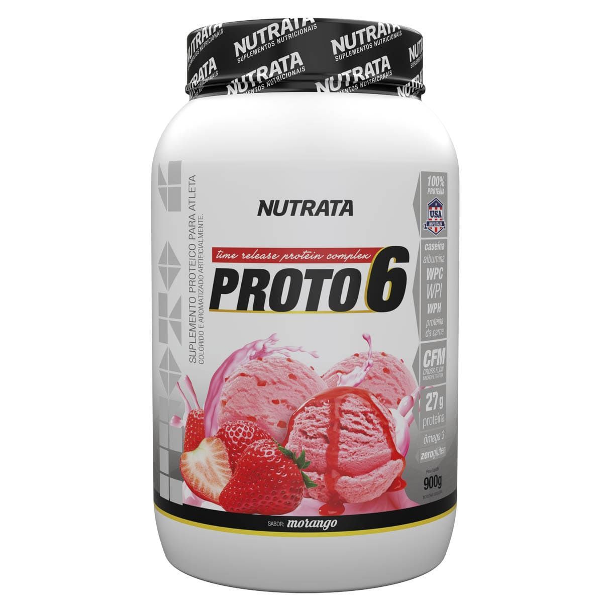 Proto 6 - 900g Morango - Nutrata