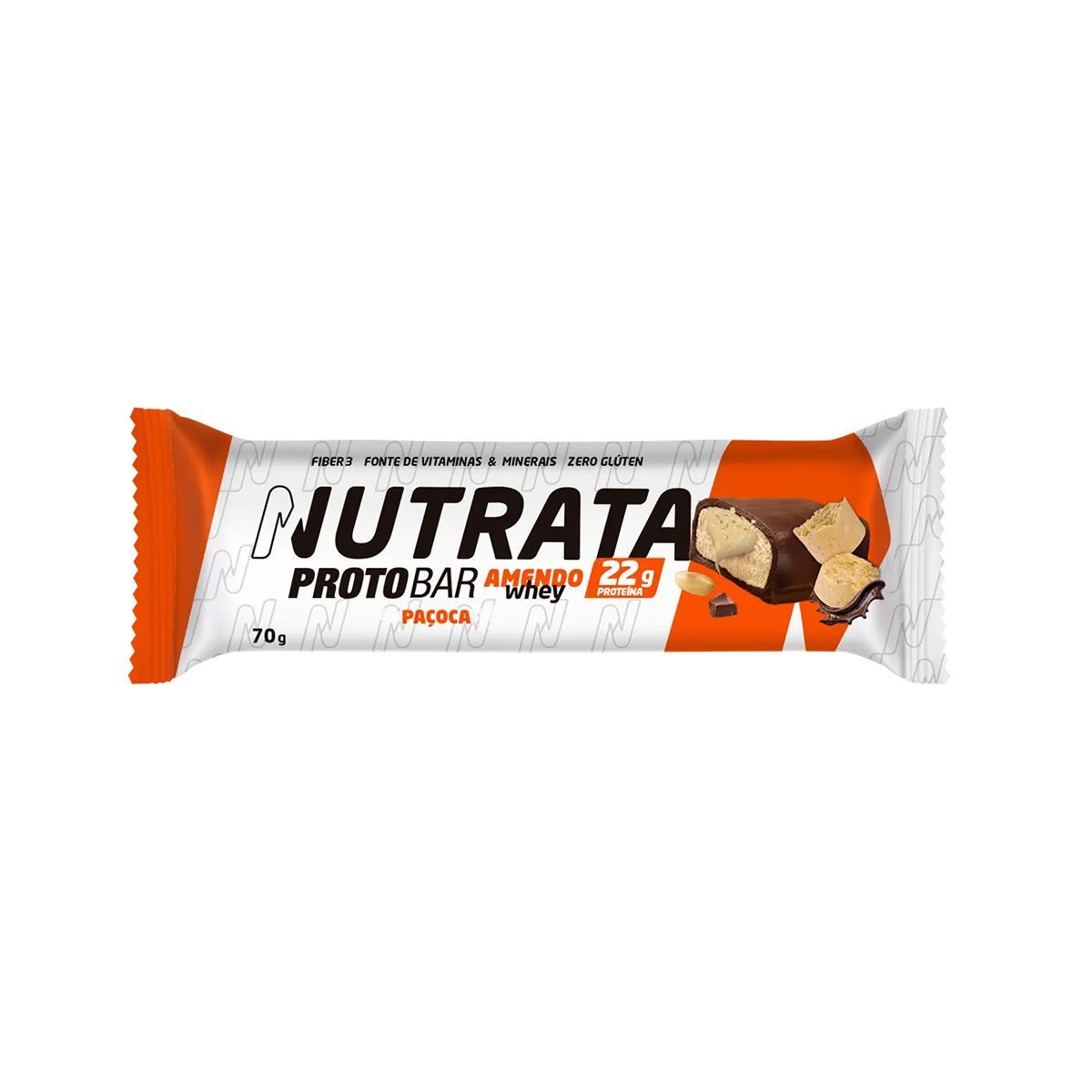 Barra Protobar Amendo Whey - 1 Unidade de 70g Pa�oca - Nutrata