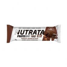 Barra Protobar Choco Whey - 1 Unidade de 70g Chocolate com Nibs de Cacau - Nutrata