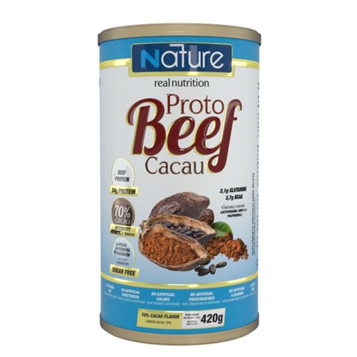 Proto Beef Cacau - 70% Cacao 420g - Nature