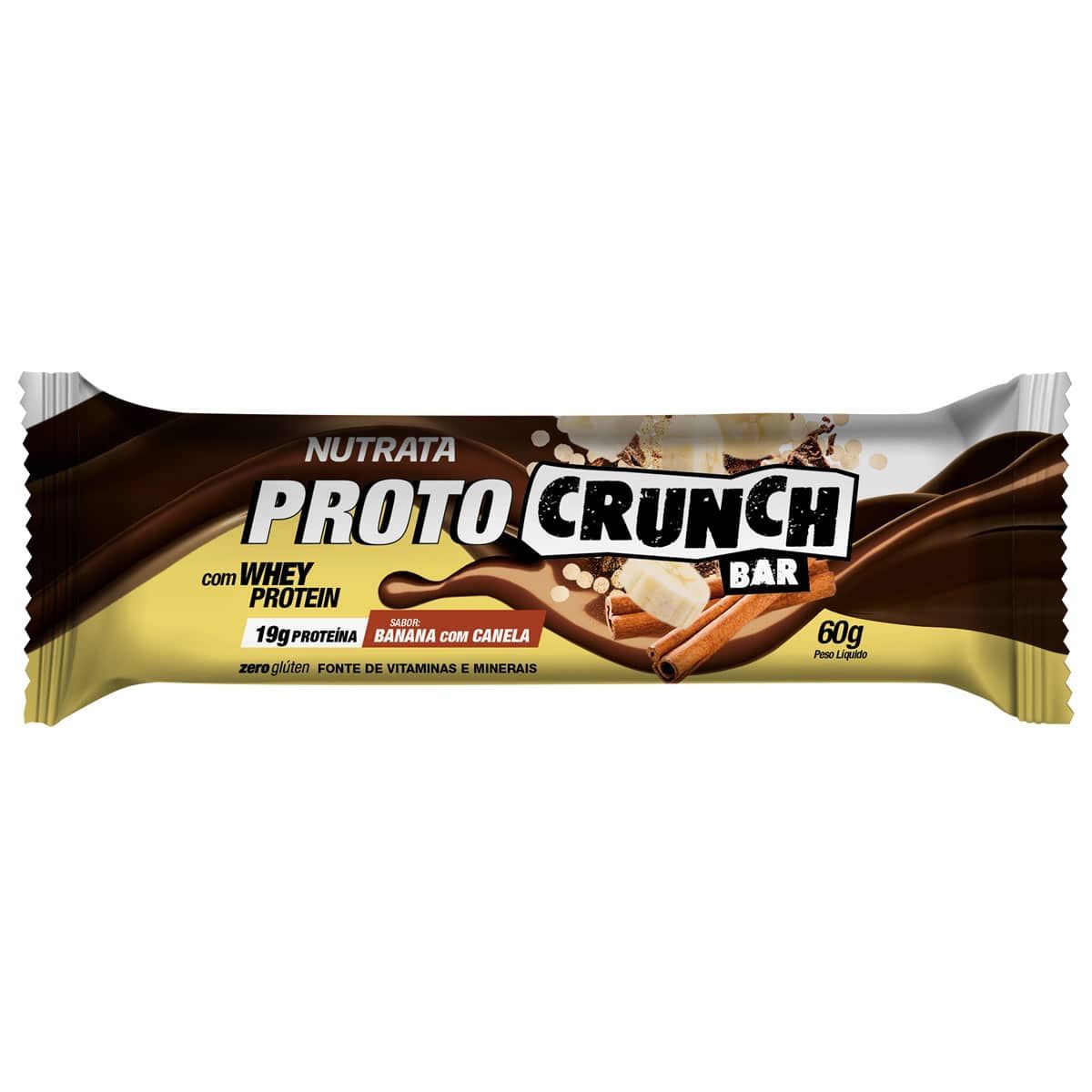 Proto Crunch Bar - 1 Barra de 60g Banana com Canela - Nutrata