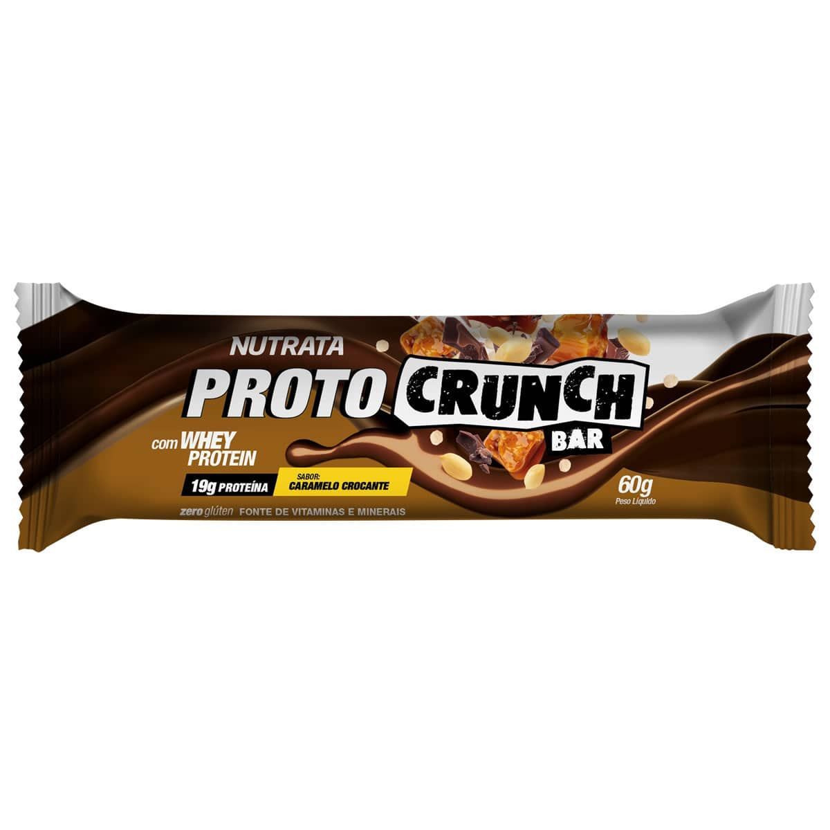 Proto Crunch Bar - 1 Barra de 60g Caramelo Crocante - Nutrata