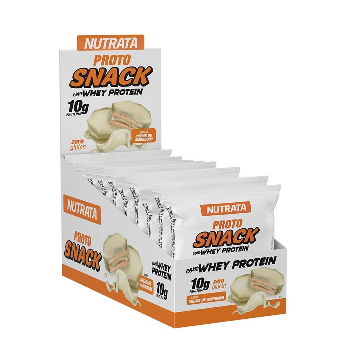 Proto Snack - 10 Unidades 50g Creme de Amendoim - Nutrata