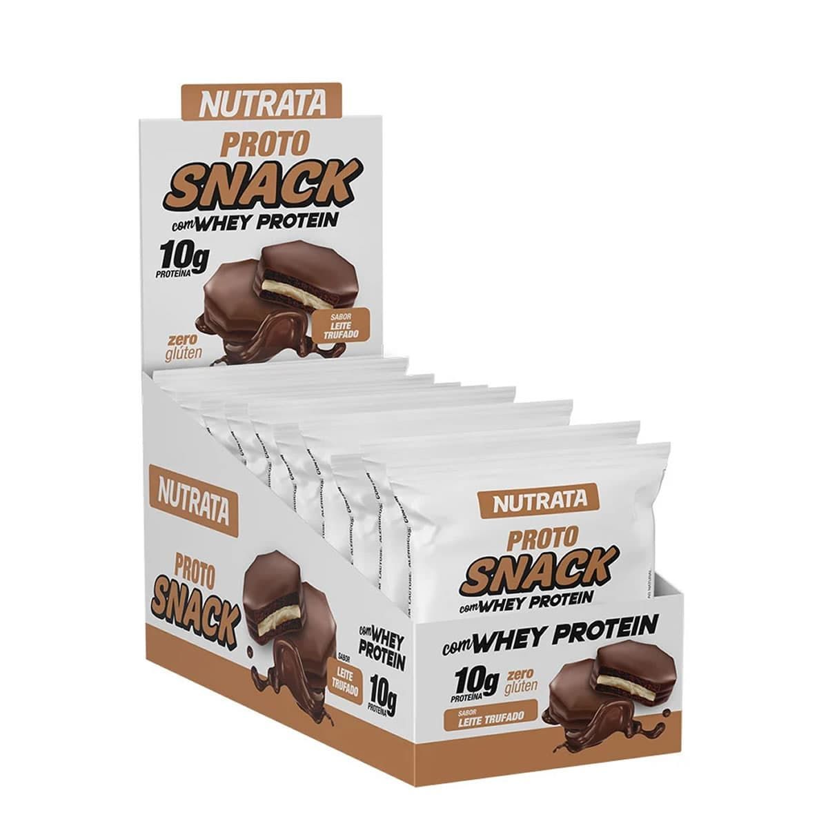 Proto Snack - 10 Unidades 50g Leite Trufado - Nutrata