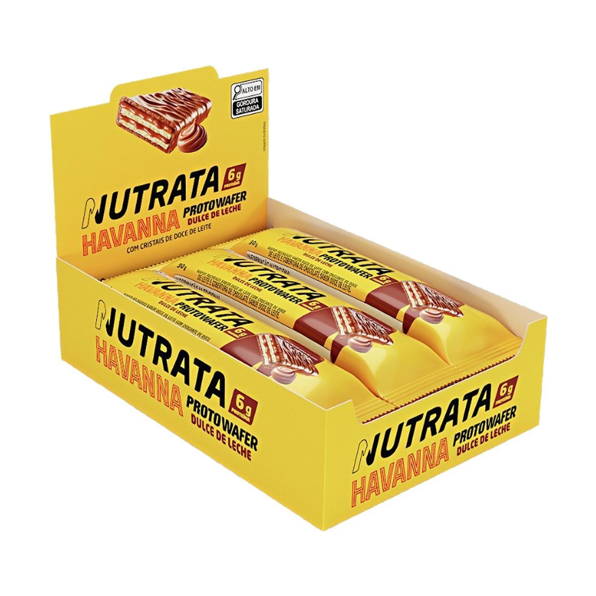 Proto Wafer - 12 Unidades De 30g Doce de Leite Havanna - Nutrata