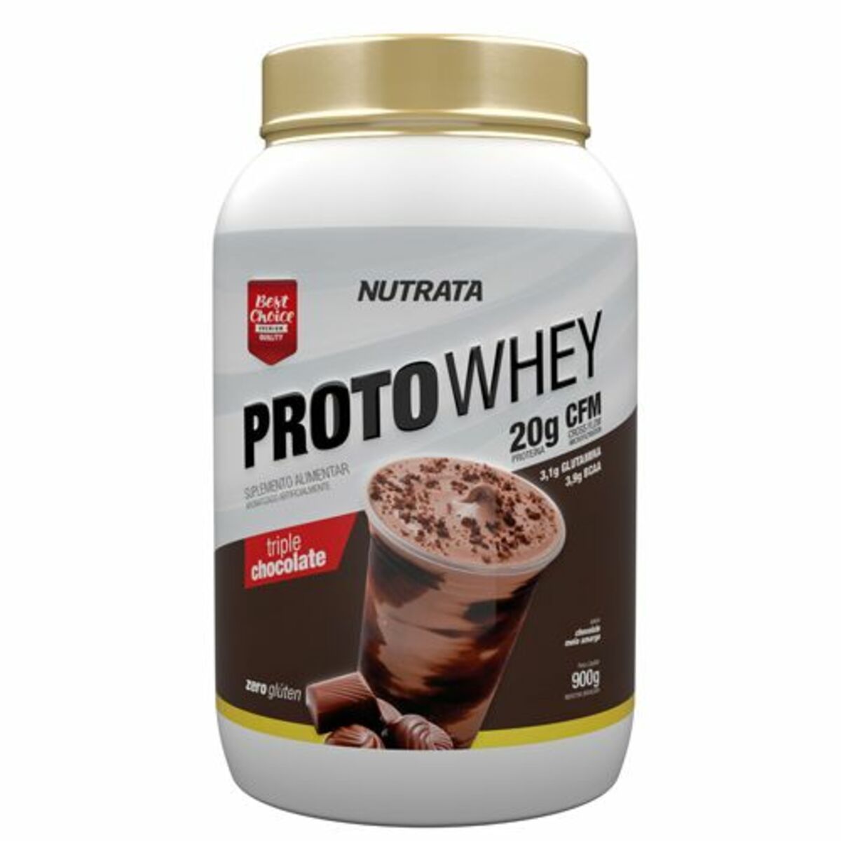 Proto Whey - 900g Chocolate Meio Amargo - Nutrata