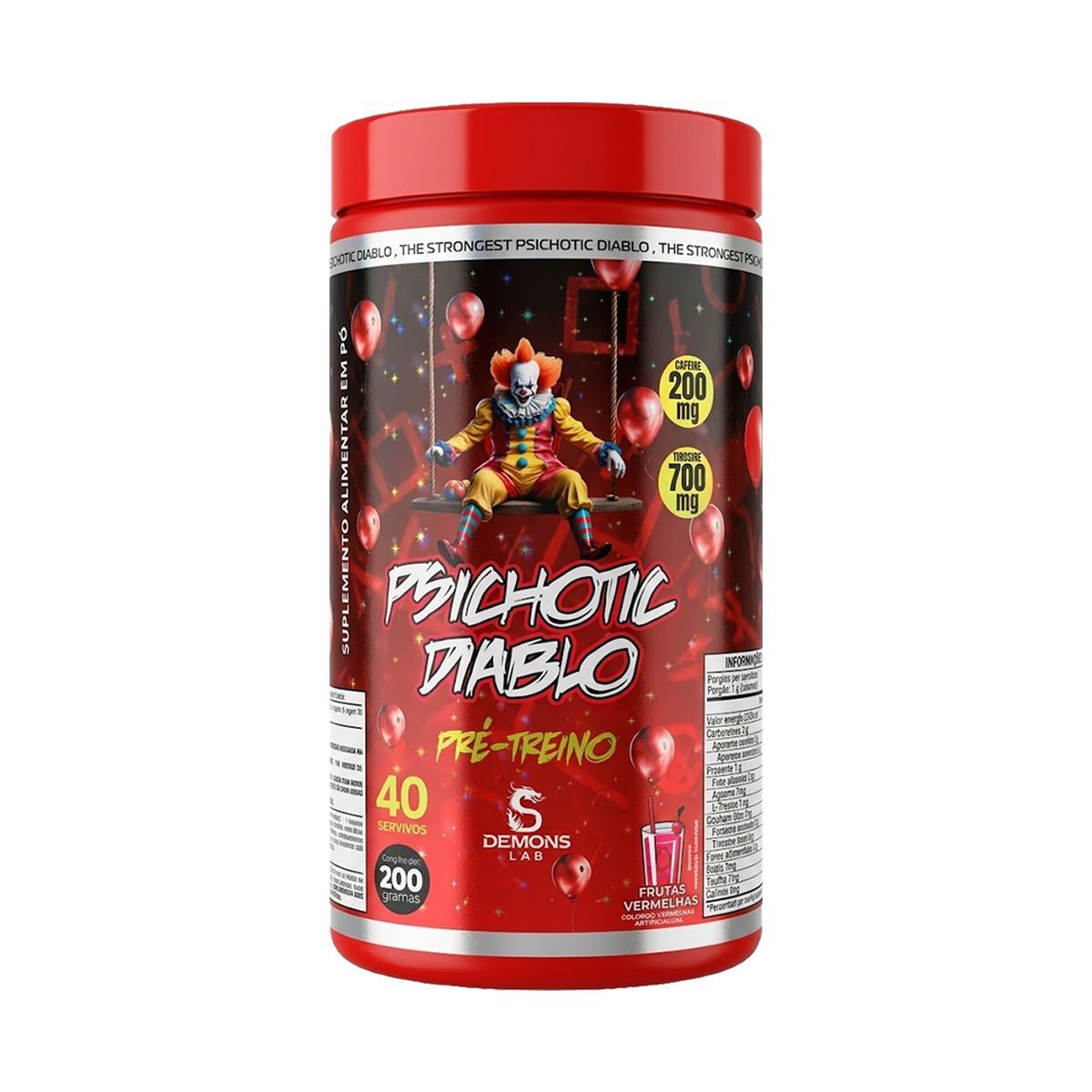 Psichotic Diablo - 200g Frutas Vermelhas - Demons Lab
