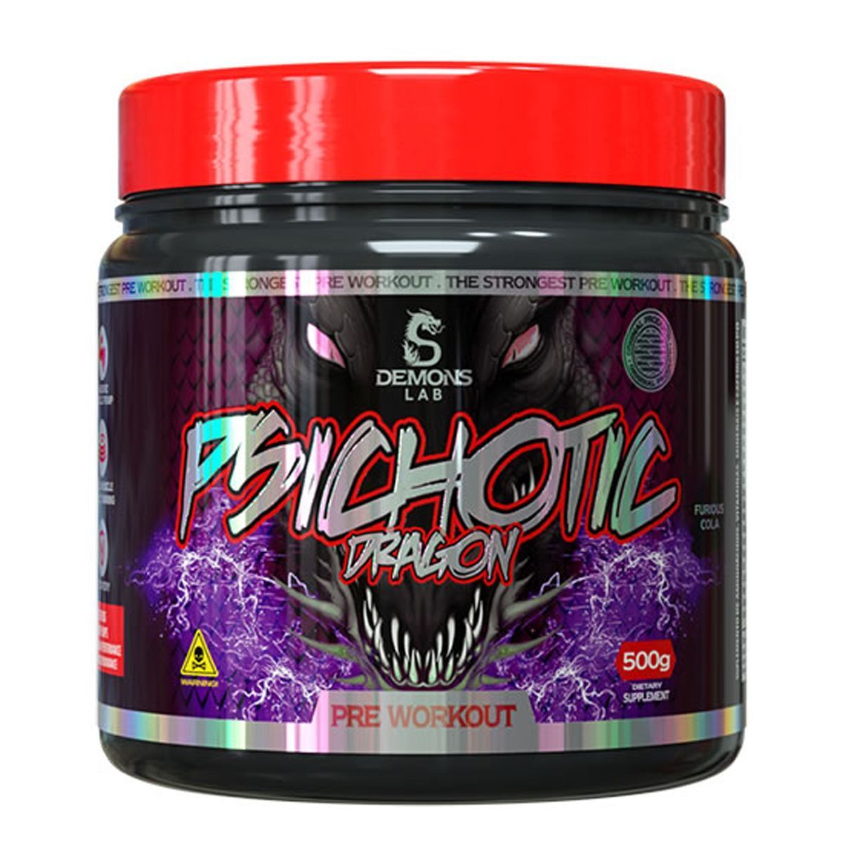 Psichotic Dragon Pre Workout - 500g Furious Cola - Demons Lab