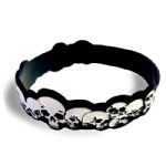 Pulseira - Caveiras - Preta - Probiotica