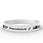 Pulseira de Silicone Branca - Foguete N�o Tem R� - FTW