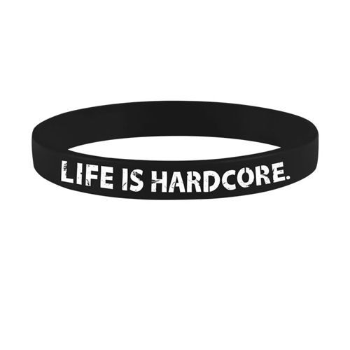 Pulseira - Life Is Hardcore - Preta - Atlhetica