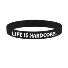 Pulseira - Life Is Hardcore - Preta - Atlhetica