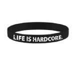 Pulseira - Life Is Hardcore - Preta - Atlhetica