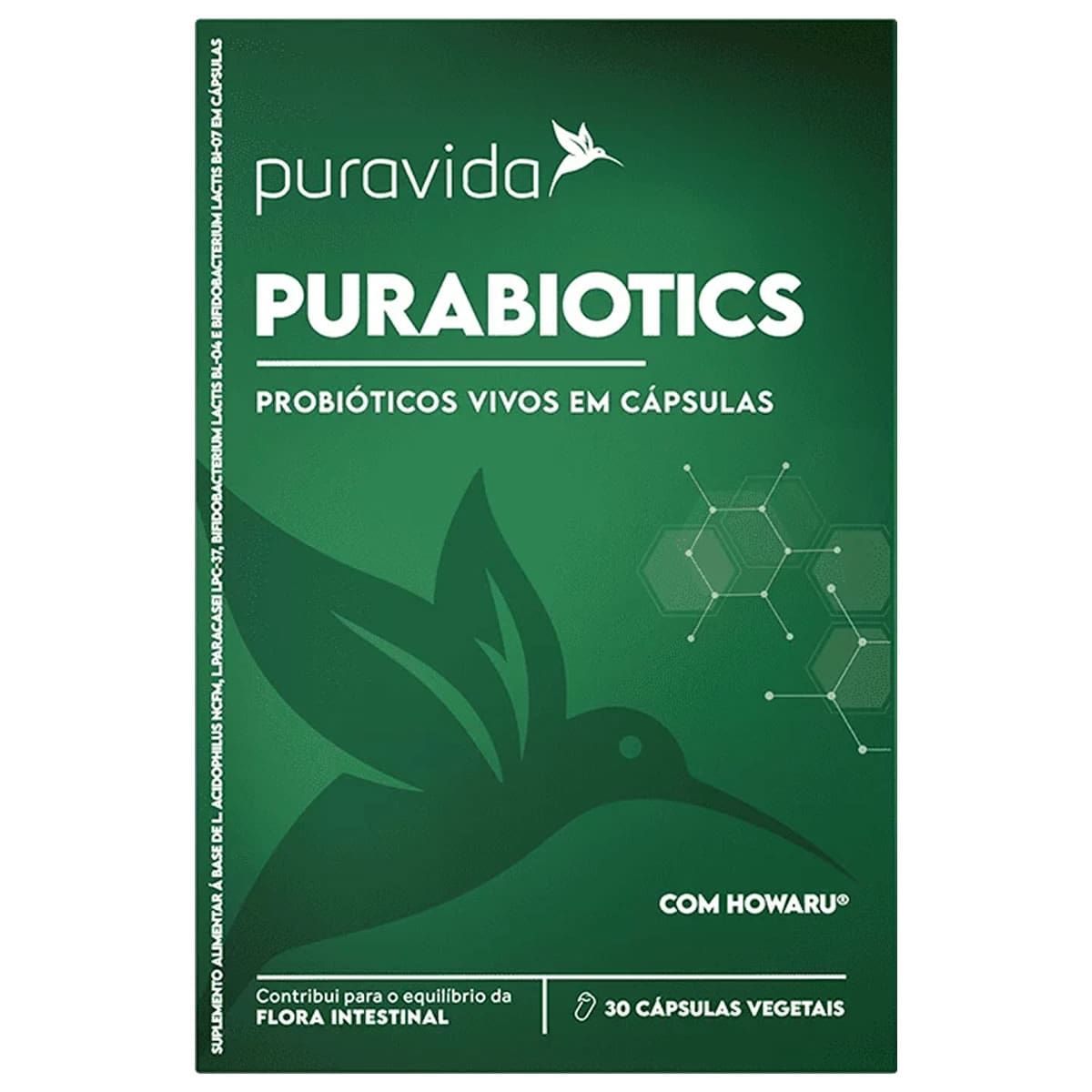 Purabiotics - 30 C�psulas Vegetais - Puravida
