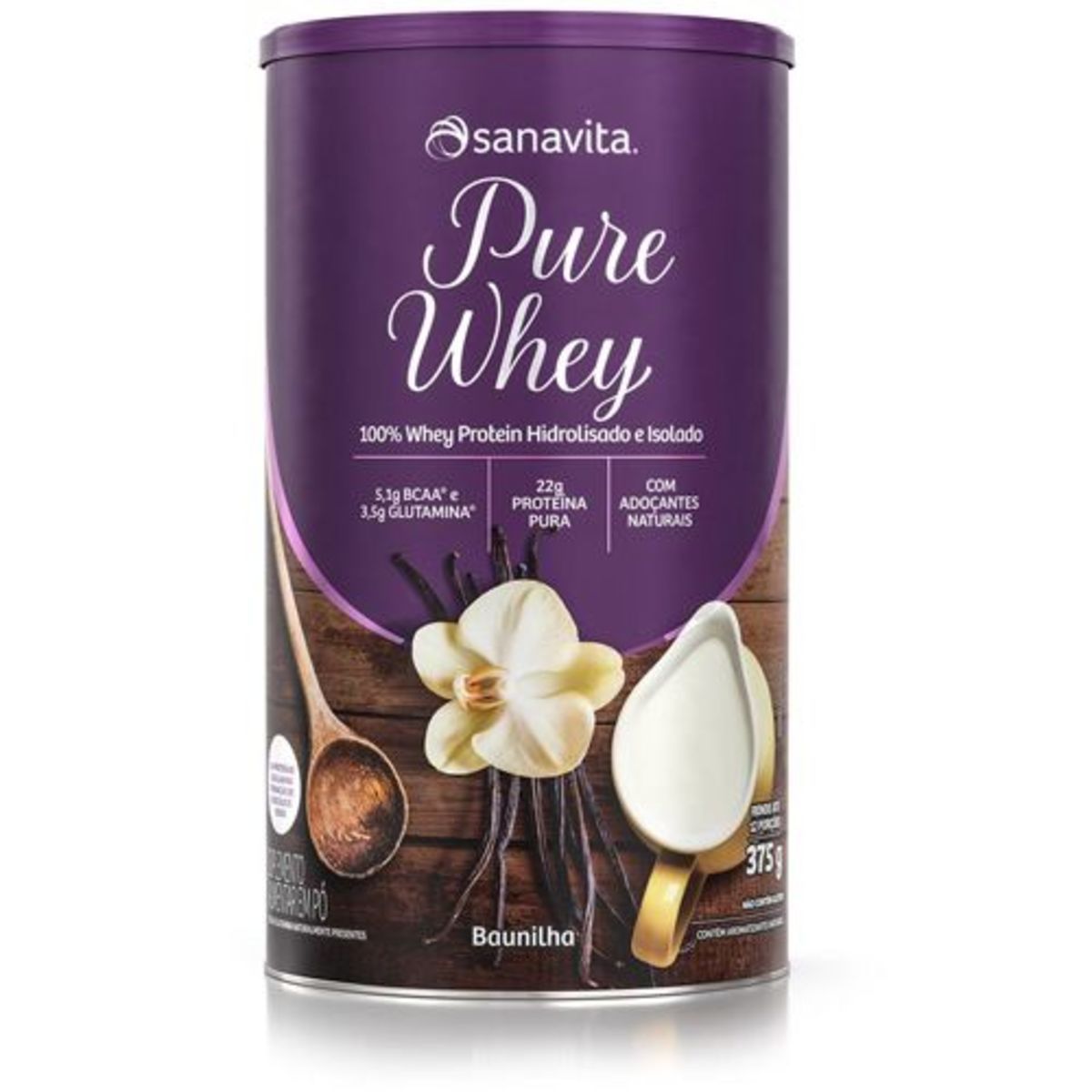 Pure Whey - 375g Baunilha - Sanavita