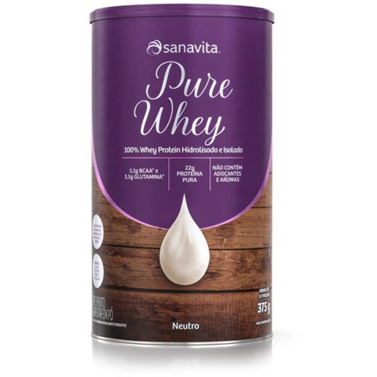 Pure Whey - 375g Neutro - Sanavita