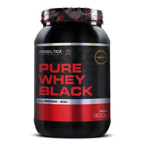 Pure Whey Black - 900g Baunilha - Probiotica