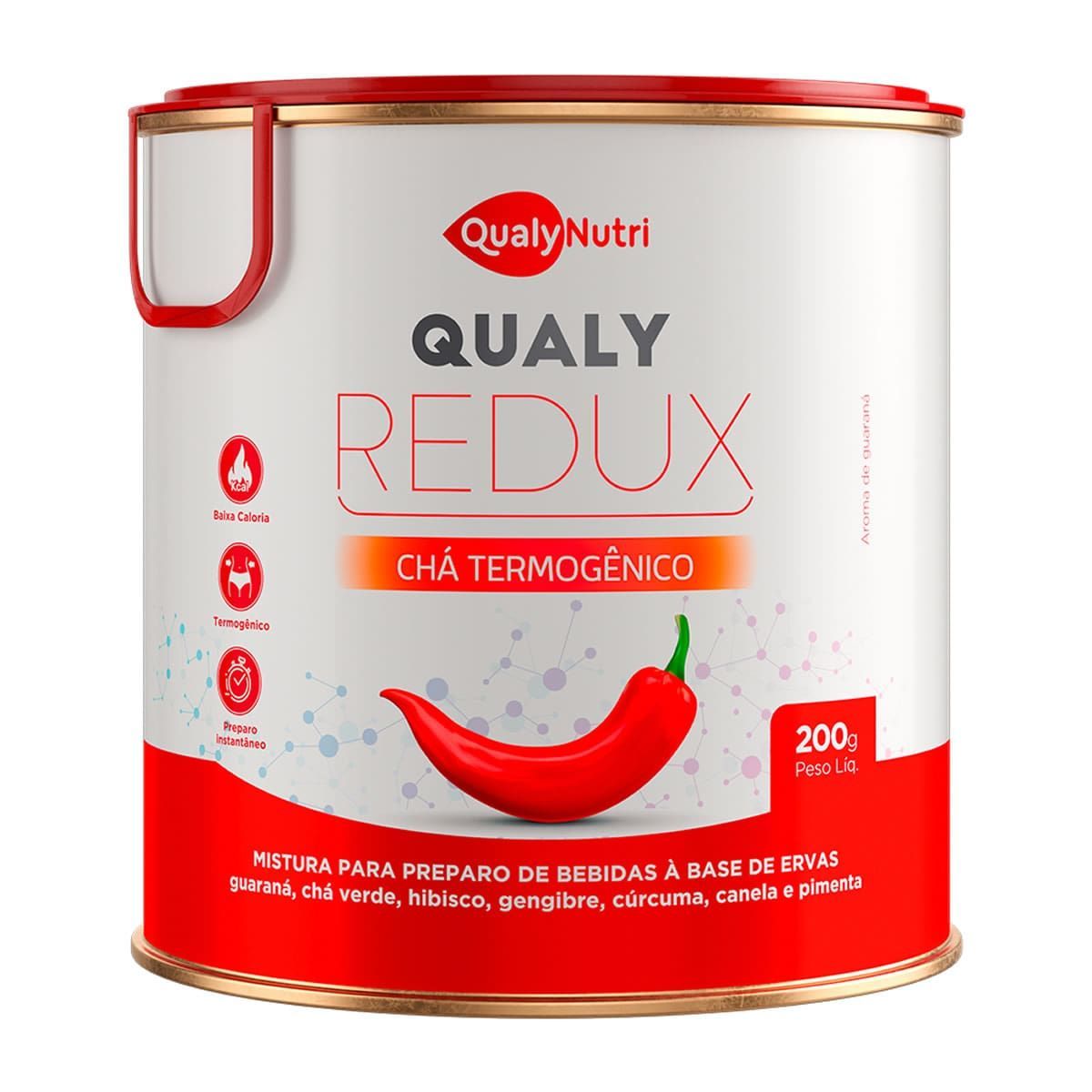 Qualy Redux Ch� Termog�nico - 200g  - QualyNutri*** Data Venc. 15/12/2023