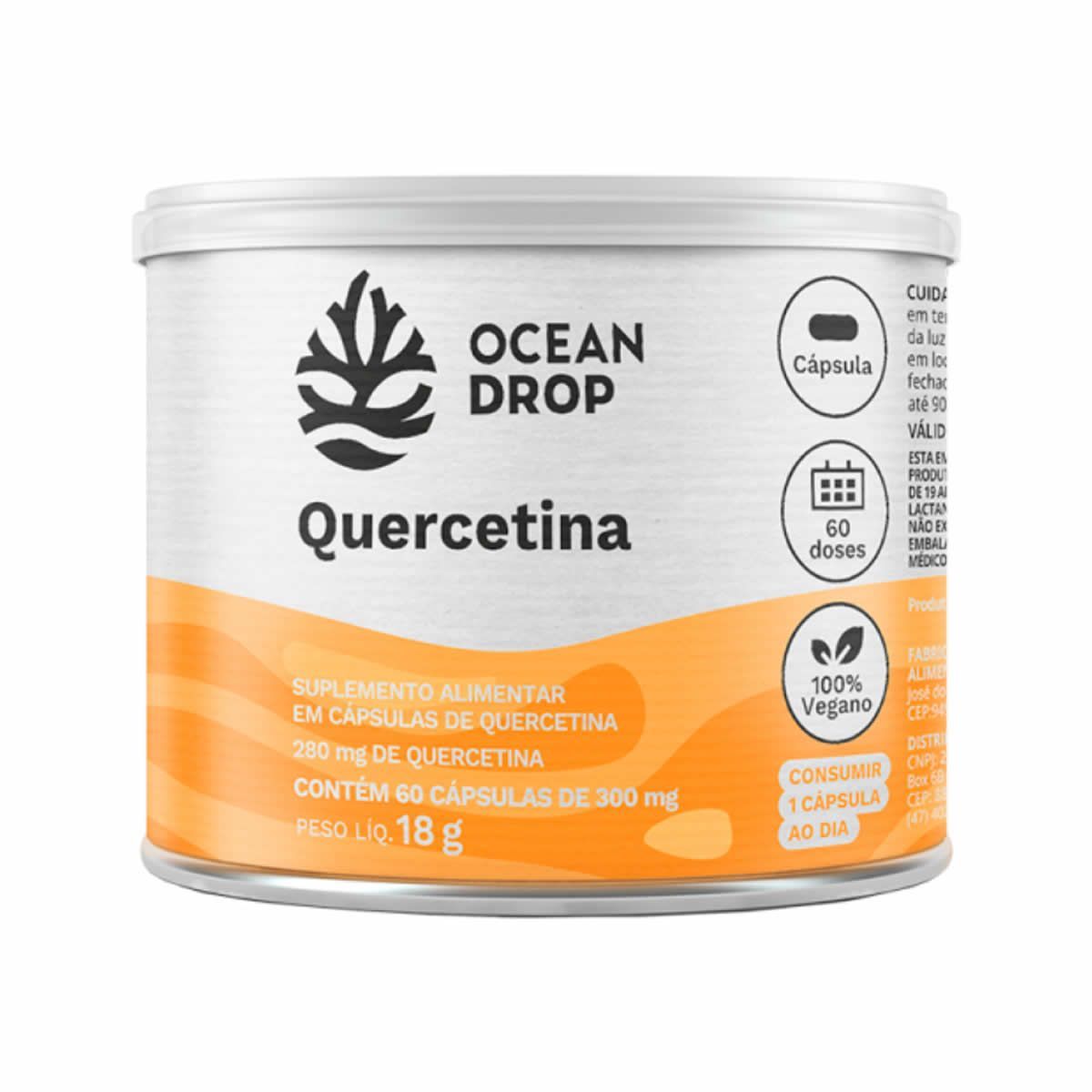 Quercetina - 60 C�psulas - Ocean Drop